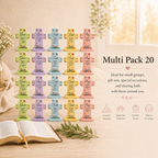 OneKJC Mini Pocket Prayer Crosses with Bible Verses – 20 Pack