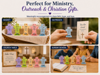 OneKJC Mini Pocket Prayer Crosses with Bible Verses – 20 Pack