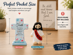 OneKJC Mini Pocket Prayer Crosses with Bible Verses – 20 Pack