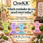 OneKJC Mini Pocket Prayer Crosses with Bible Verses – 5 Pack